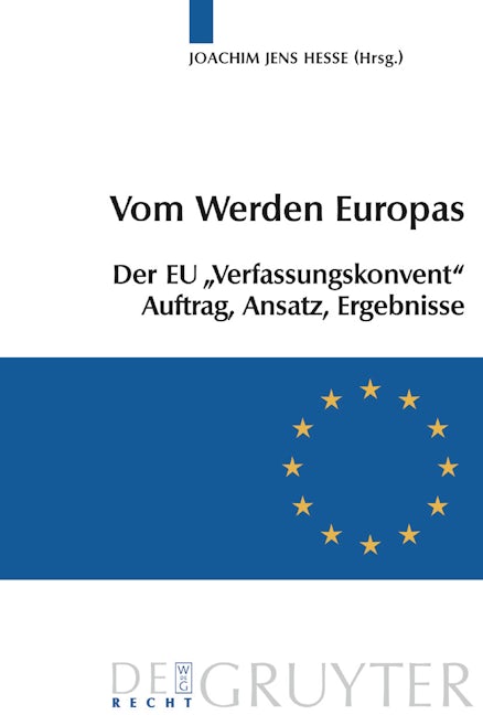 Book cover image for Vom Werden Europas ISBN: 9783899491081